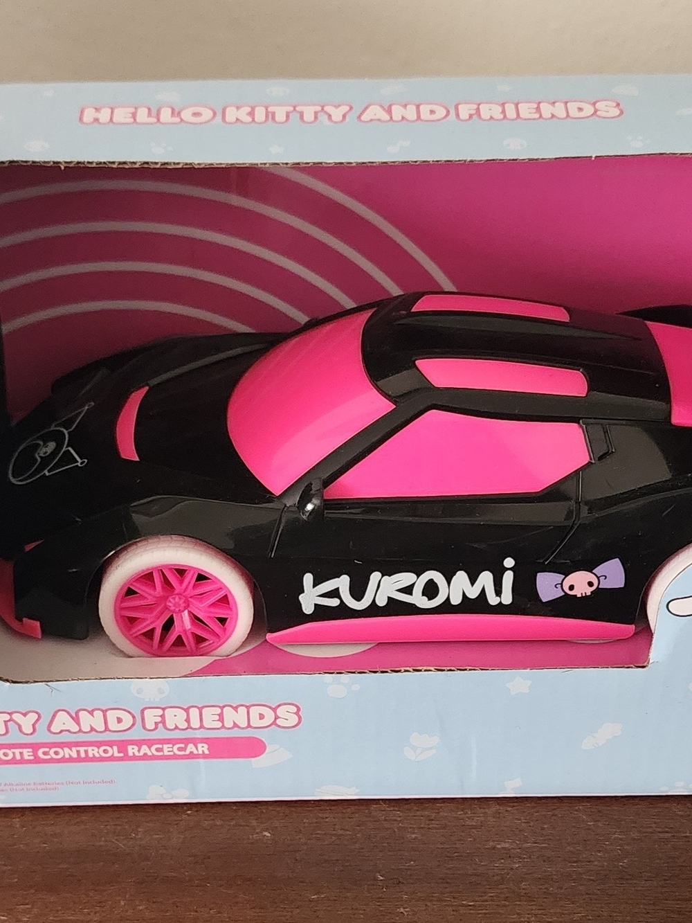 Hello Kitty & Friends Kuromi Black & Pink Remote Control Kids Race Car